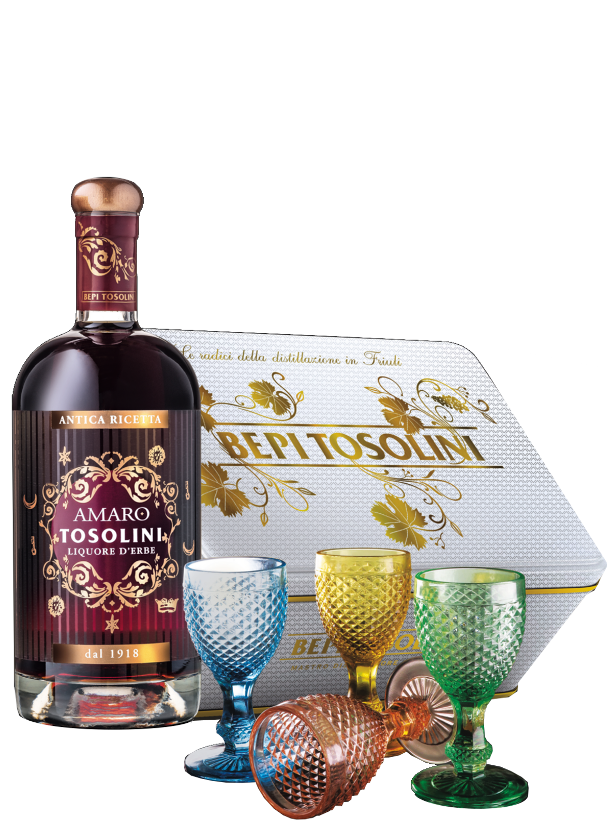 Amaro Tosolini Box 4 glasses