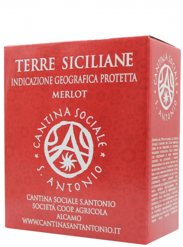 Merlot Wine Box Terre Siciliane IGT