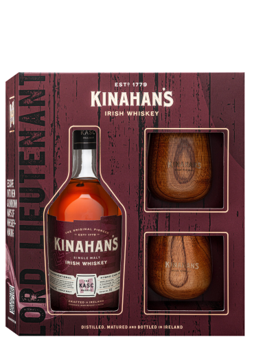 Whisky Kinahan's con bicchieri 